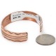 Handmade Certified Authentic Navajo Pure Copper Native American Bracelet 2 24451-7