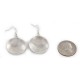 .925 Sterling Silver Handmade Certified Authentic Navajo Dangle Native American Earrings 24439-7