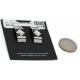 .925 Sterling Silver Handmade Certified Authentic Navajo Stud Native American Earrings 24438-3