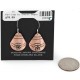 Handmade Certified Authentic Navajo Pure Copper Dangle Native American Earrings 24436-5