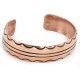 Handmade Certified Authentic Navajo Pure Copper Native American Bracelet 2 24451-7