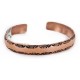 Handmade Certified Authentic Navajo Pure Copper Native American Bracelet 24450-2