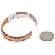 Handmade Certified Authentic Navajo Pure Copper Native American Bracelet 24450-2 Handmade Certified Authentic Navajo Pure Copper Native American Bracelet 24450-2