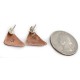 Handmade Certified Authentic Navajo Pure Copper Stud Native American Earrings 1 24436-2