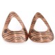 Handmade Certified Authentic Navajo Pure Copper Stud Native American Earrings 24435-1