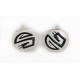 Handmade Certified Authentic Hopi .925 Sterling Silver Stud Native American Earrings . 12855-1 All Products 12855-1 12855-1 (by LomaSiiva)