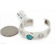 Handmade Certified Authentic Navajo .925 Sterling Silver Natural Turquoise Baby Native American Bracelet 1 12483-1