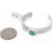 Handmade Certified Authentic Navajo .925 Sterling Silver Natural Turquoise Baby Native American Bracelet 12483-2