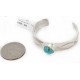 Handmade Certified Authentic Navajo .925 Sterling Silver Natural Turquoise Baby Native American Bracelet 12483-2