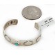 Handmade Certified Authentic Navajo .925 Sterling Silver Natural Turquoise Baby Native American Bracelet 12852-2