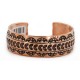 Handmade Certified Authentic Navajo Pure Copper Native American Bracelet 1 24454