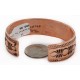 Handmade Certified Authentic Navajo Pure Copper Native American Bracelet 24453