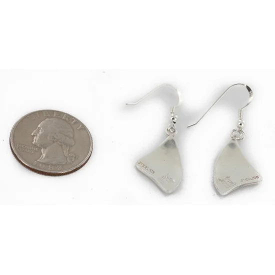 Handmade Kachina Certified Authentic Hopi .925 Sterling Silver Dangle Native American Earrings 12856-3 Handmade Kachina Certified Authentic Hopi .925 Sterling Silver Dangle Native American Earrings 12856-3