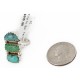 .925 Sterling Silver Handmade Certified Authentic Navajo Turquoise Native American Ring  17002-6