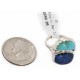.925 Sterling Silver Handmade Certified Authentic Navajo Natural Turquoise and Lapis Native American Ring 17002-12 .925 Sterling Silver Handmade Certified Authentic Navajo Natural Turquoise and Lapis Native American Ring 17002-12