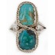 .925 Sterling Silver Handmade Certified Authentic Navajo Natural Turquoise Native American Ring 17002-7 .925 Sterling Silver Handmade Certified Authentic Navajo Natural Turquoise Native American Ring 17002-7