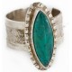 925 Sterling Silver Handmade Certified Authentic Navajo Natural Turquoise Native American Ring  24428-2