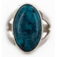 925 Sterling Silver Handmade Certified Authentic Navajo Natural Turquoise Native American Ring  24432-3