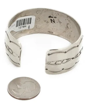 Handmade Certified Authentic Robert Littel Navajo Nickel Natural Turquoise Native American Bracelet 12784-1-0 Handmade Certified Authentic Robert Littel Navajo Nickel Natural Turquoise Native American Bracelet 12784-1-0