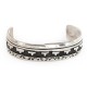 Handmade Certified Authentic Mountain Navajo .925 Sterling Silver Baby Native American Bracelet 12505