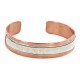 Handmade Certified Authentic Navajo Pure .925 Sterling Silver and Copper Native American Bracelet 12703-11 Handmade Certified Authentic Navajo Pure .925 Sterling Silver and Copper Native American Bracelet 12703-11