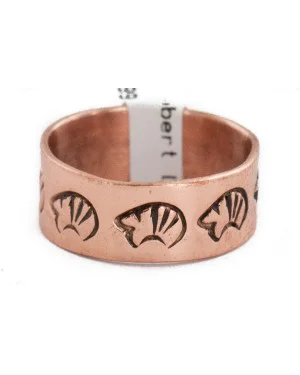 Pure Copper BEAR Handmade Certified Authentic Navajo Native American Ring 16995-3 Pure Copper BEAR Handmade Certified Authentic Navajo Native American Ring 16995-3
