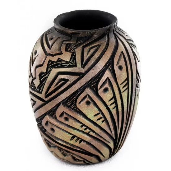 $200 Handmade Certified Authentic Navajo Holbrook Native American Pottery 102492-4