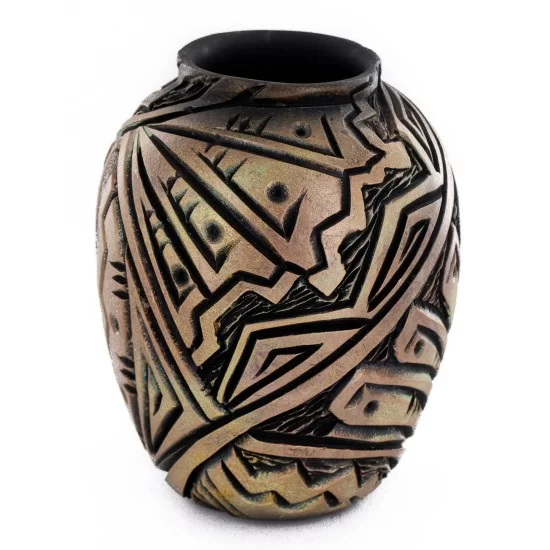 $200 Handmade Certified Authentic Navajo Holbrook Native American Pottery 102492-4