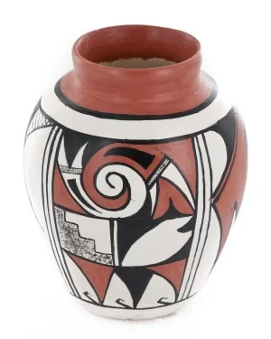 $240 Handmade Handpainted Certified Authentic Hopi R.Tsinnij Keams Canyon Native American Pottery 102494-15 $240 Handmade Handpainted Certified Authentic Hopi R.Tsinnij Keams Canyon Native American Pottery 102494-15