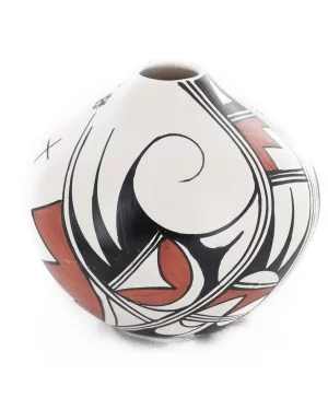 $300 Handmade Handpainted Certified Authentic Hopi R.Tsinnij Keams Canyon Native American Pottery 102494 $300 Handmade Handpainted Certified Authentic Hopi R.Tsinnij Keams Canyon Native American Pottery 102494