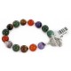 Certified Authentic Navajo Natural Multicolor Stones Link Native American Bracelet 12742-109
