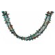 Certified Authentic 2 Strand Navajo .925 Sterling Silver and Turquoise Native American Necklace 25252-3