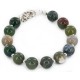 Certified Authentic Navajo Natural Agate Link Native American Bracelet 12742-105 Certified Authentic Navajo Natural Agate Link Native American Bracelet 12742-105