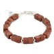 Certified Authentic Navajo Natural Goldstone Link Native American Bracelet 12742-111