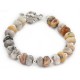 Certified Authentic Navajo Natural Jasper Link Native American Bracelet 12742-103 Certified Authentic Navajo Natural Jasper Link Native American Bracelet 12742-103