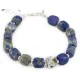 Certified Authentic Navajo Natural Lapis Link Native American Bracelet 12742-104