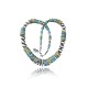 Exquisite .925 Sterling Silver Certified Authentic Navajo Native American 1 Strand Blue Green Turquoise Necklace Chain 35825