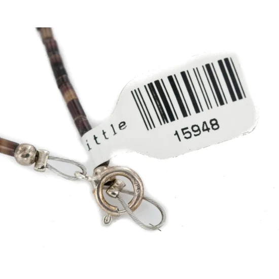 .925 Sterling Silver Certified Authentic Navajo Natural Turquoise Quartz Chain Native American Necklace 15948-1 .925 Sterling Silver Certified Authentic Navajo Natural Turquoise Quartz Chain Native American Necklace 15948-1