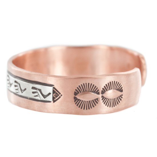 Bear Paw Navajo .925 Sterling Silver Handmade Certified Authentic Pure Copper Native American Bracelet 13015-3 Bear Paw Navajo .925 Sterling Silver Handmade Certified Authentic Pure Copper Native American Bracelet 13015-3