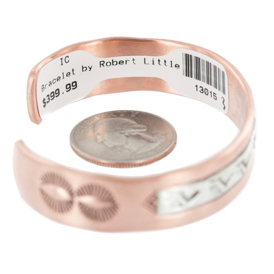 Bear Paw Navajo .925 Sterling Silver Handmade Certified Authentic Pure Copper Native American Bracelet 13015-3 Bear Paw Navajo .925 Sterling Silver Handmade Certified Authentic Pure Copper Native American Bracelet 13015-3