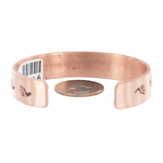Teepee .925 Sterling Silver Navajo Handmade Certified Authentic Pure Copper Native American Bracelet 13015-6 Teepee .925 Sterling Silver Navajo Handmade Certified Authentic Pure Copper Native American Bracelet 13015-6