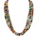 3 Strand Certified Authentic Navajo .925 Sterling Silver Natural Agate and Multicolor Stones Native American Necklace 17069 3 Strand Certified Authentic Navajo .925 Sterling Silver Natural Agate and Multicolor Stones Native American Necklace 17069