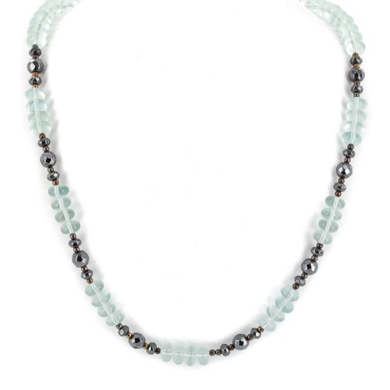 Certified Authentic Navajo .925 Sterling Silver Natural Hematite and Blue Quartz Native American Necklace 15388-1 Certified Authentic Navajo .925 Sterling Silver Natural Hematite and Blue Quartz Native American Necklace 15388-1
