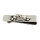 Handmade Certified Authentic Navajo Nickel and .925 Sterling Silver White Buffalo Native American Money Clip 11264-5