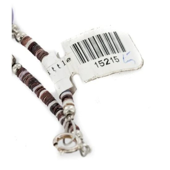 Certified Authentic Navajo .925 Sterling Silver Natural Turquoise and Multicolor Stones Native American Necklace 15215-5