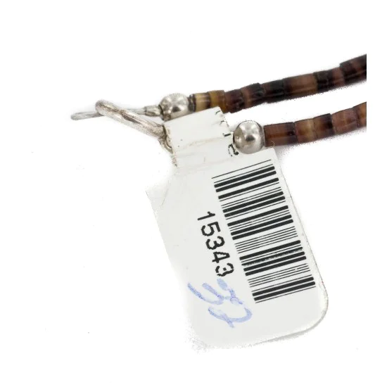 Certified Authentic Navajo .925 Sterling Silver Natural Turquoise and Multicolor Stones Native American Necklace 15343-32 Certified Authentic Navajo .925 Sterling Silver Natural Turquoise and Multicolor Stones Native American Necklace 15343-32