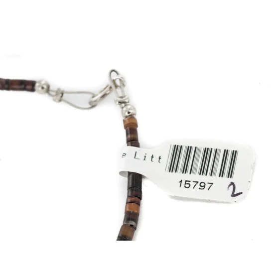 .925 Sterling Silver Certified Authentic Navajo Natural Turquoise Chain Native American Necklace 15797-2 .925 Sterling Silver Certified Authentic Navajo Natural Turquoise Chain Native American Necklace 15797-2
