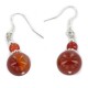 Certified Authentic .925 Sterling Silver Hooks Natural Carnelian Dangle Native American Earrings 18155 All Products NB160121230054 18155 (by LomaSiiva)