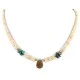 Certified Authentic Drop Navajo .925 Sterling Silver Natural Turquoise Graduated Melon Shell Native American Necklace 15632-48 Certified Authentic Drop Navajo .925 Sterling Silver Natural Turquoise Graduated Melon Shell Native American Necklace 15632-48