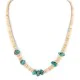 Certified Authentic Navajo .925 Sterling Silver Natural Graduated Melon Shell Native American Necklace 15364-32